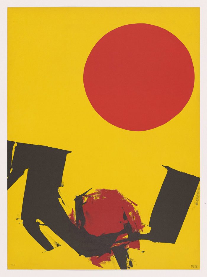 Composición (variación de color), Luis Feito
