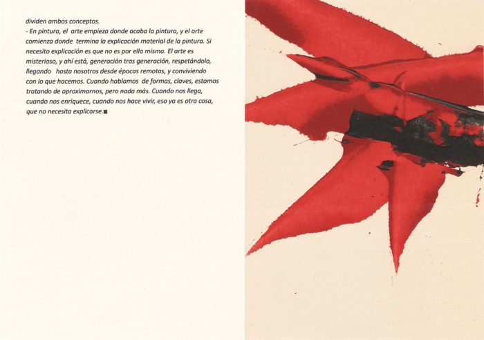 Textos y poemas, Luis Feito (detalle interior 10)