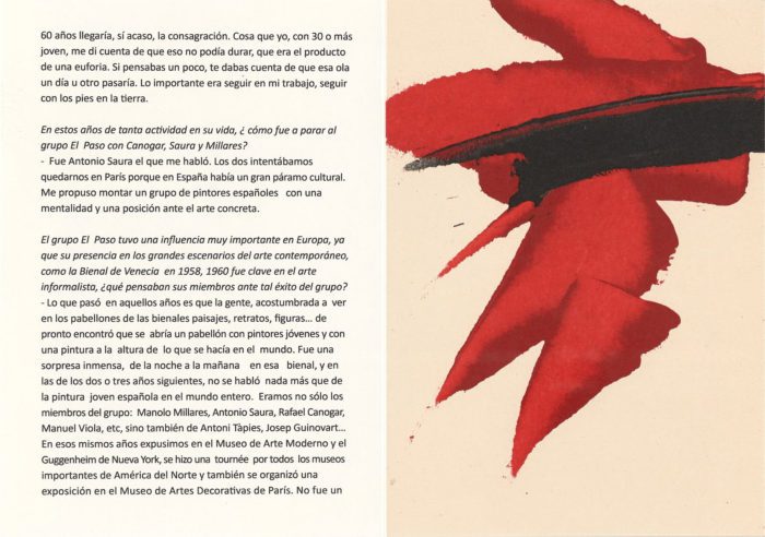 Textos y poemas, Luis Feito (detalle interior 5)