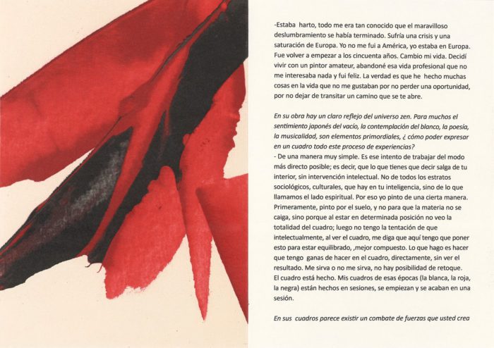 Textos y poemas, Luis Feito (detalle interior 7)