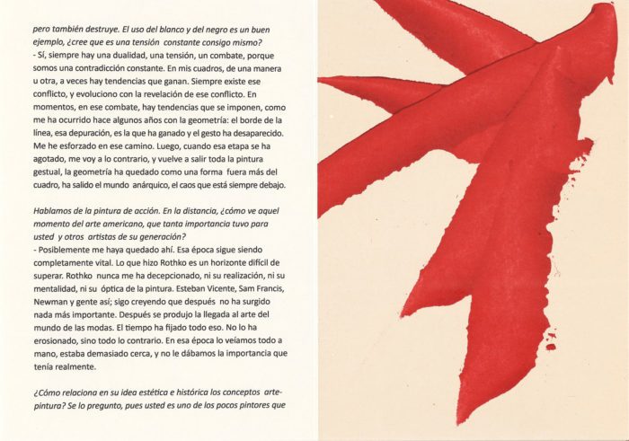 Textos y poemas, Luis Feito (detalle interior 9)