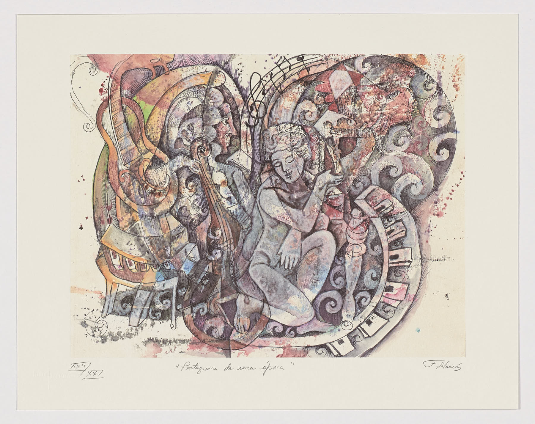 Pentagrama de una época, 2020, Felipe Alarcón