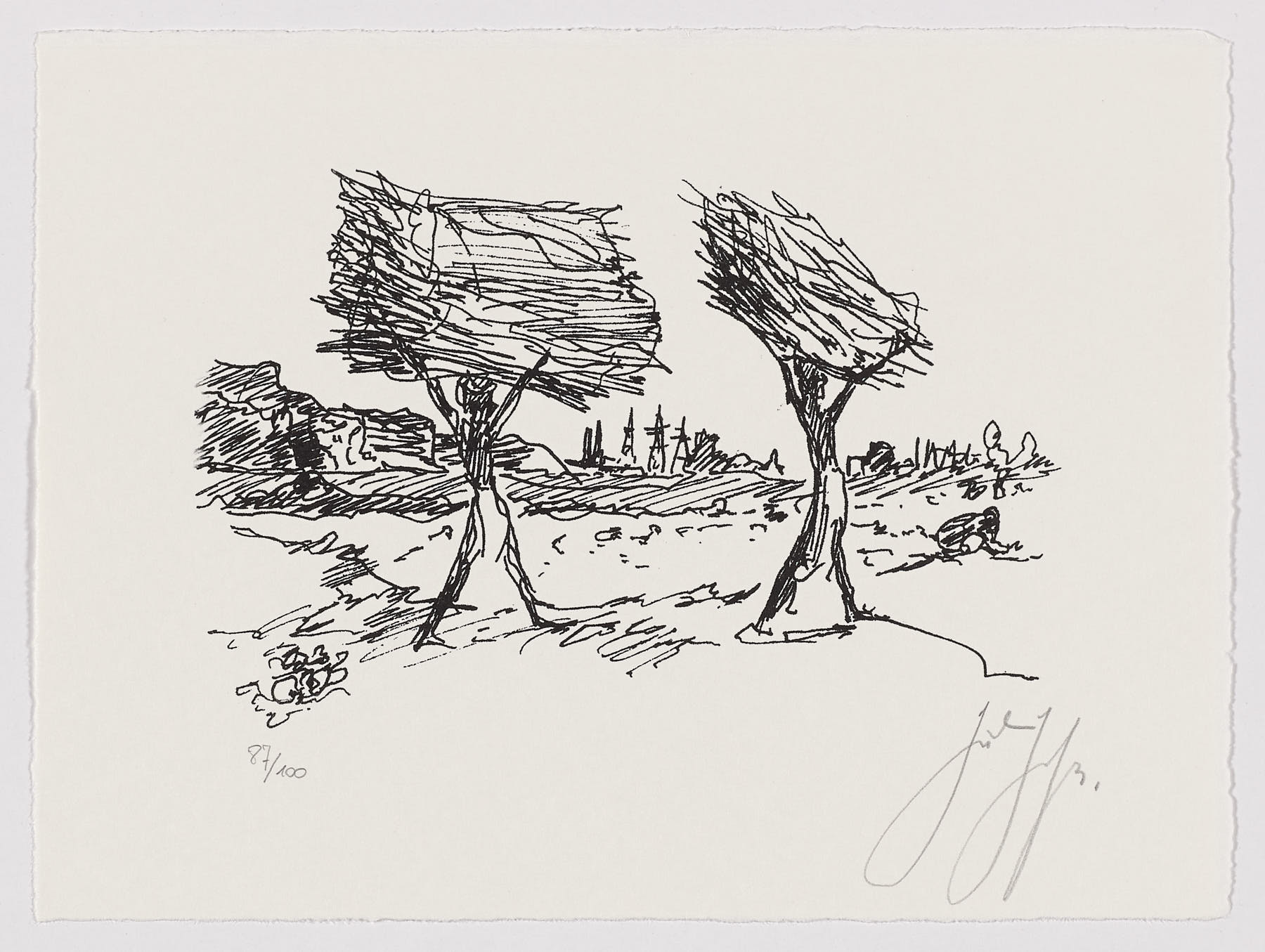 Impresión de la India rural de Calcuta, Günter Grass