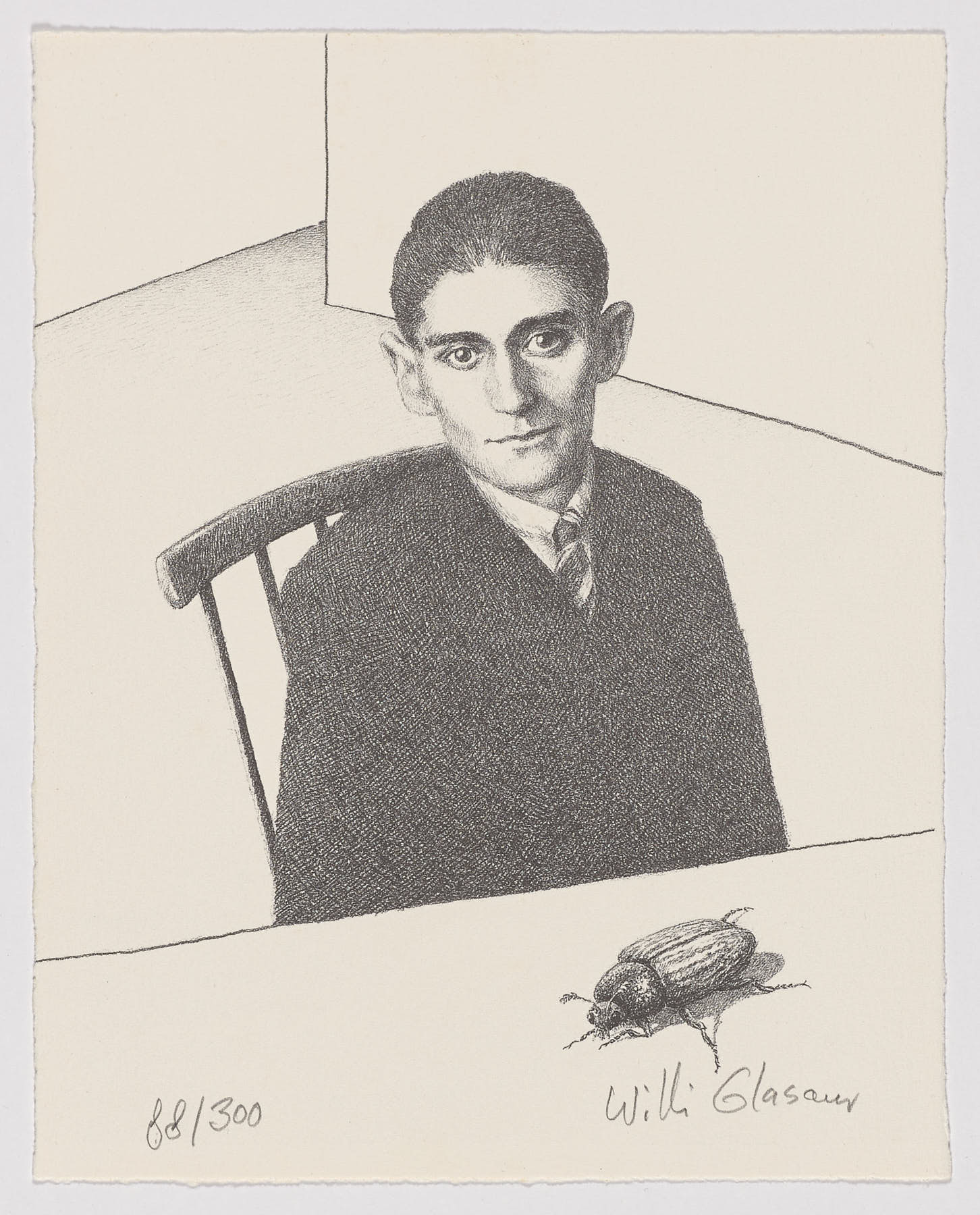 Retrato de Kafka, 1998, Willi Glasauer