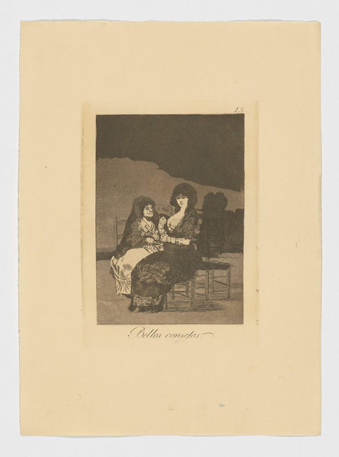 Bellos consejos, Francisco de Goya