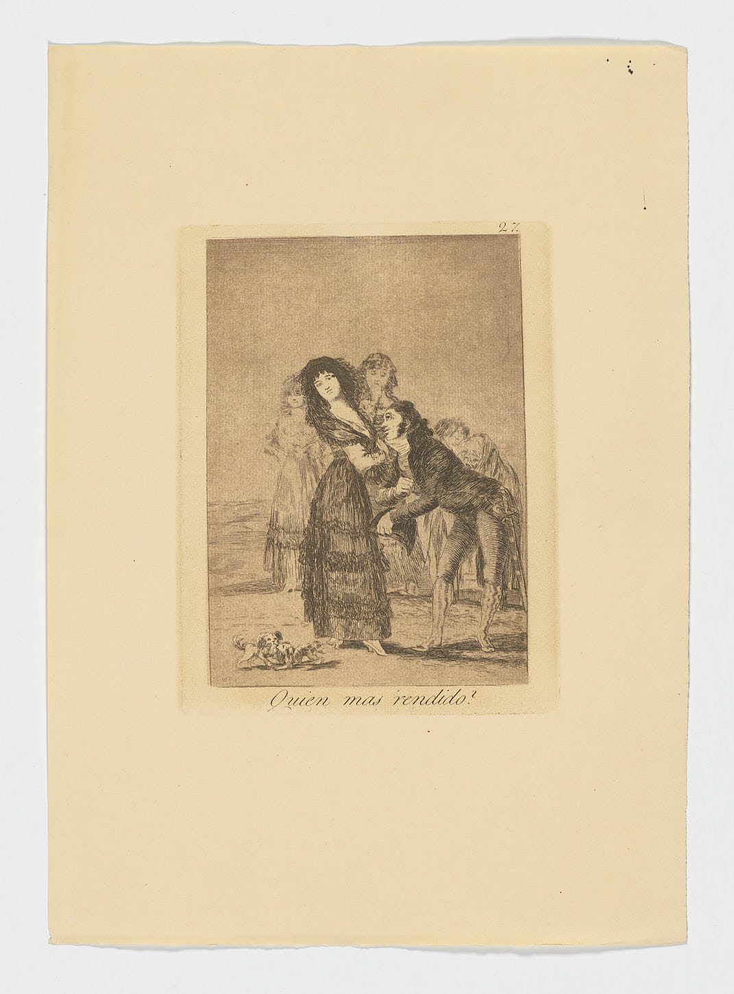 Quien mas rendido?, Francisco de Goya
