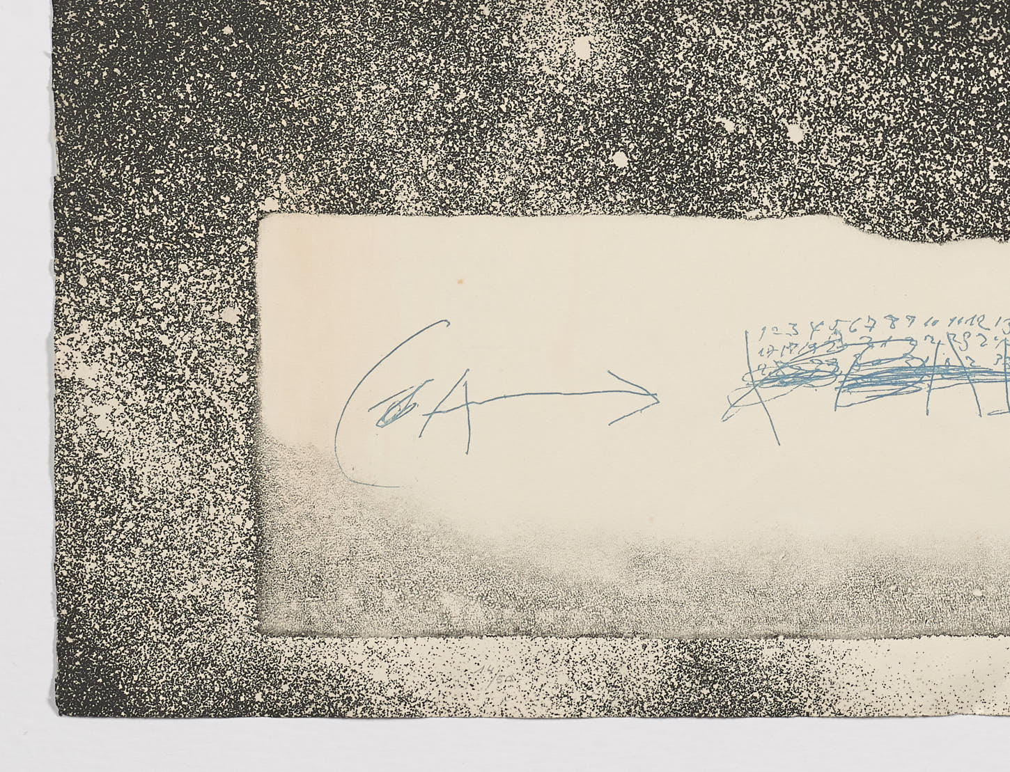 Chiffres et flêches, 1976, Antoni Tàpies