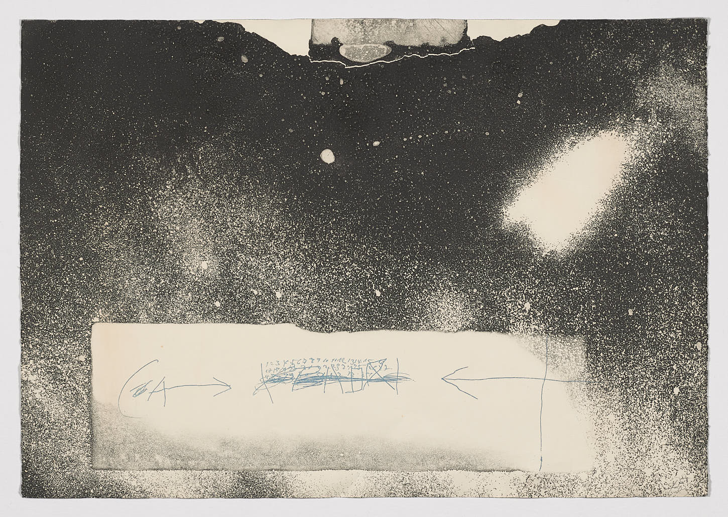 Chiffres et flêches, 1976, Antoni Tàpies