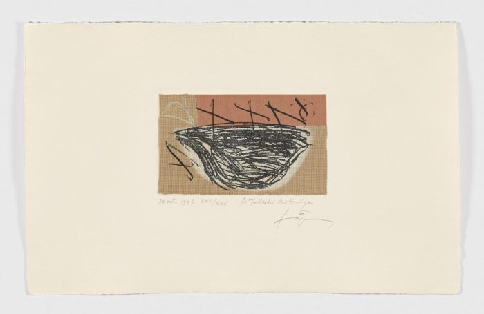Suite Montseny 5, 1996, Antoni Tàpies