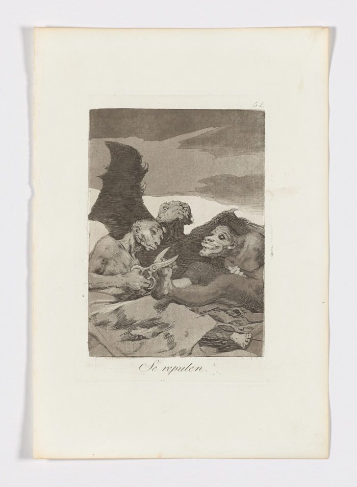 Se repulen, Francisco de Goya