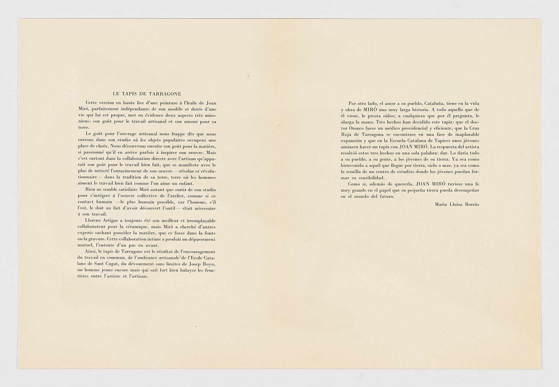 Tapís de Tarragona, 1972, Joan Miró