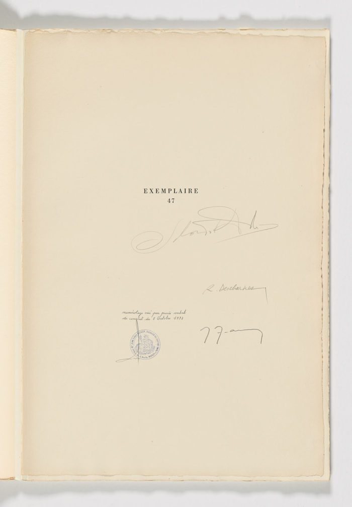 Dix Recettes d’Immortalite, 1973, Salvador Dalí