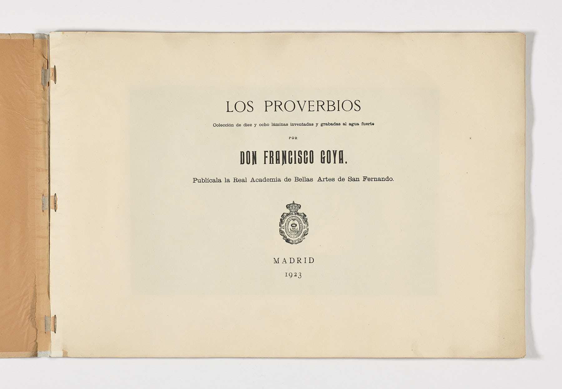 Los proverbios, Francisco de Goya