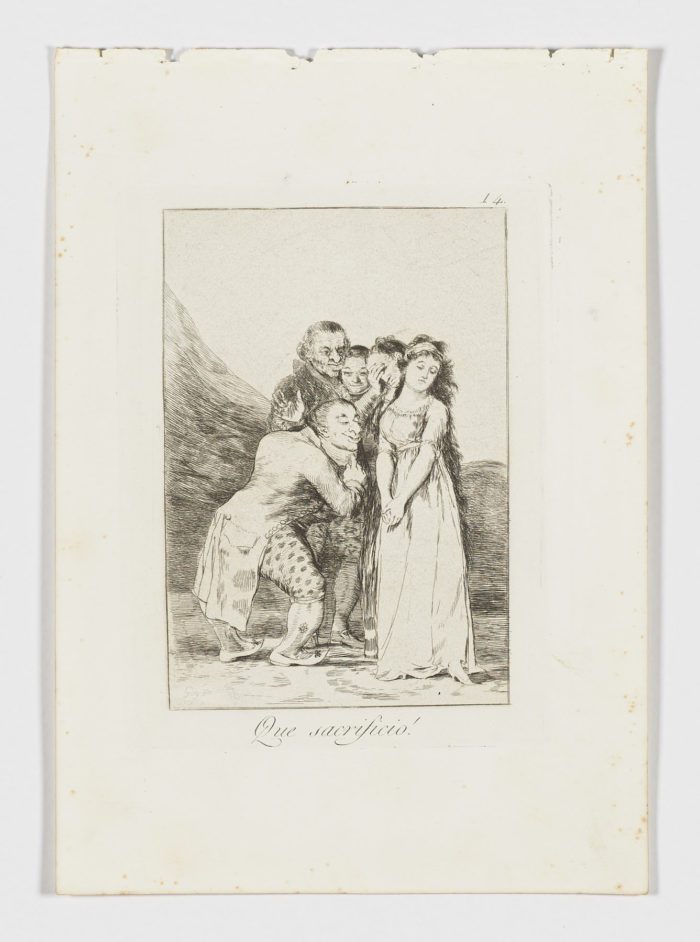 Que sacrificio!, Francisco de Goya