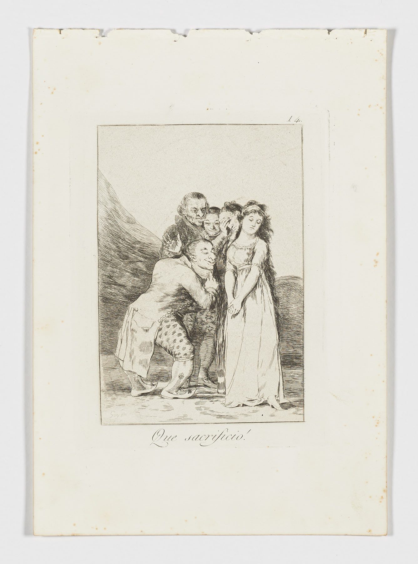 Que sacrificio!, Francisco de Goya