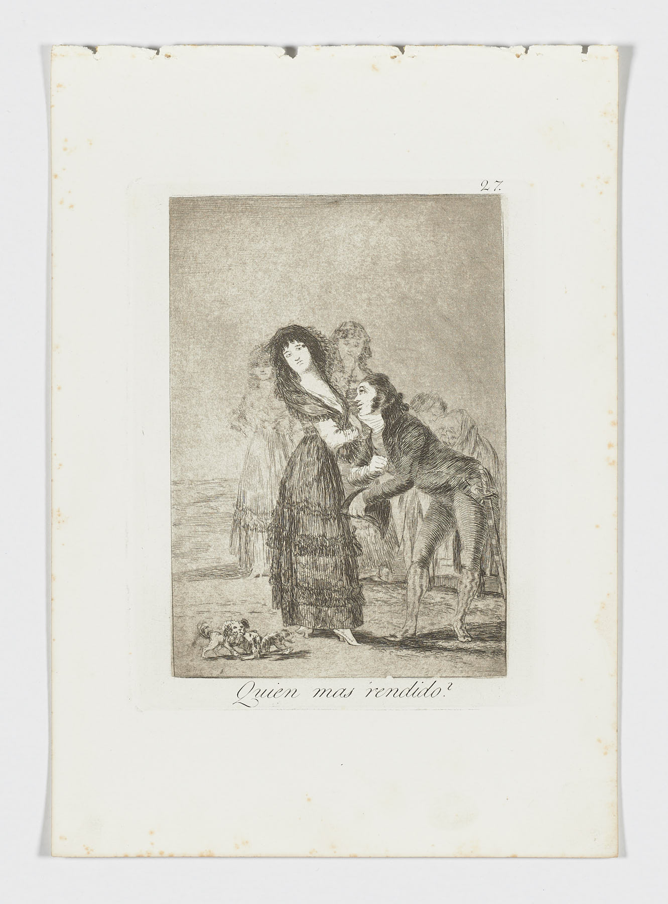 Quien mas rendido?, Francisco de Goya