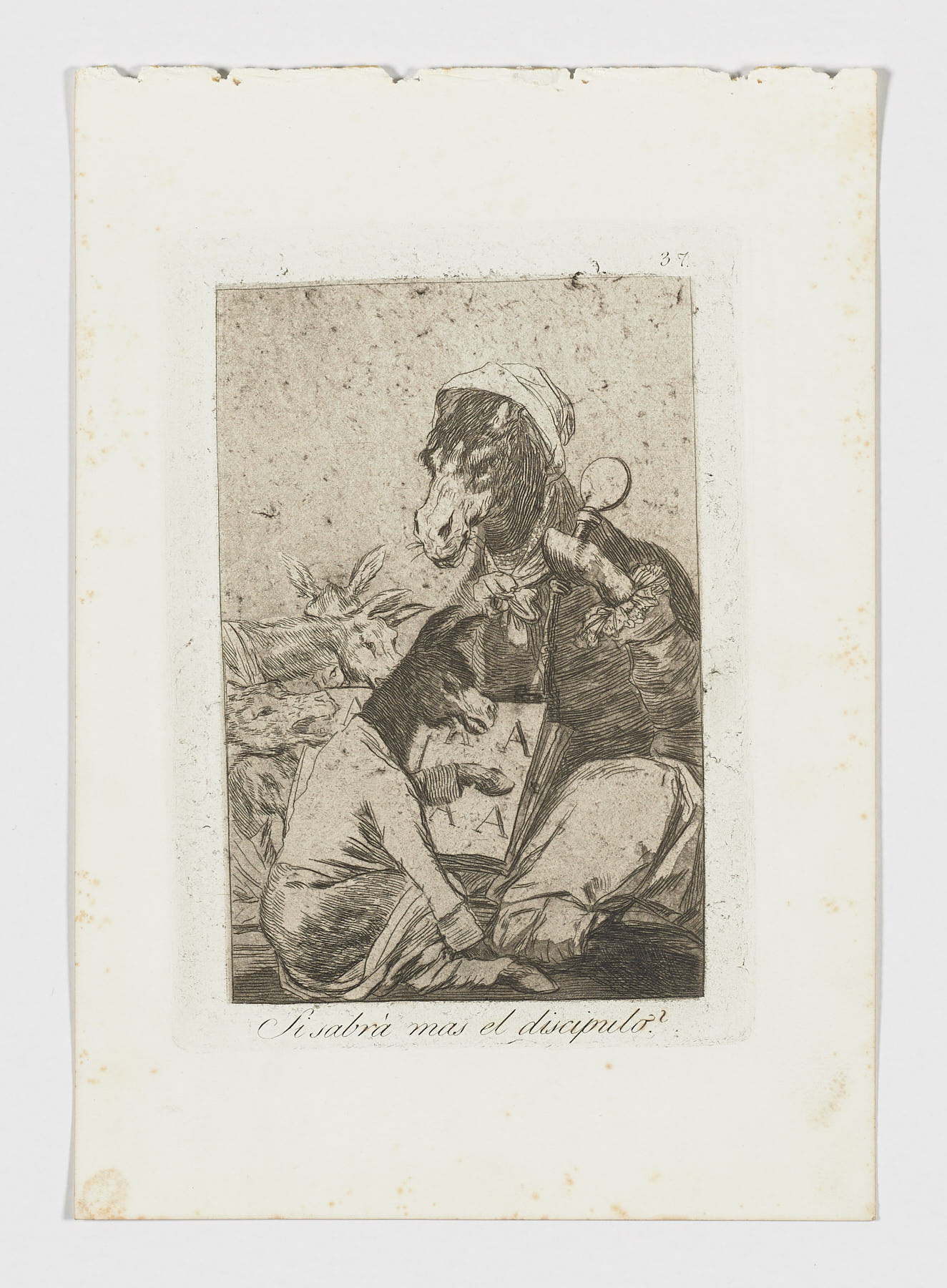 Si sabra más el discipulo?, Francisco de Goya