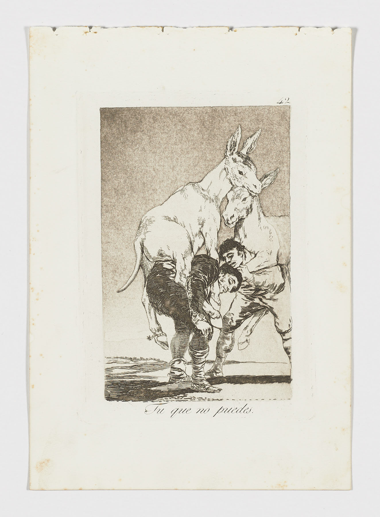 Tu que no puedes, Francisco de Goya