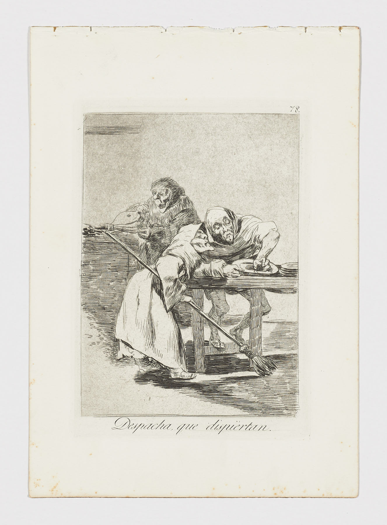 Despacha, que dispiértan, Francisco de Goya.