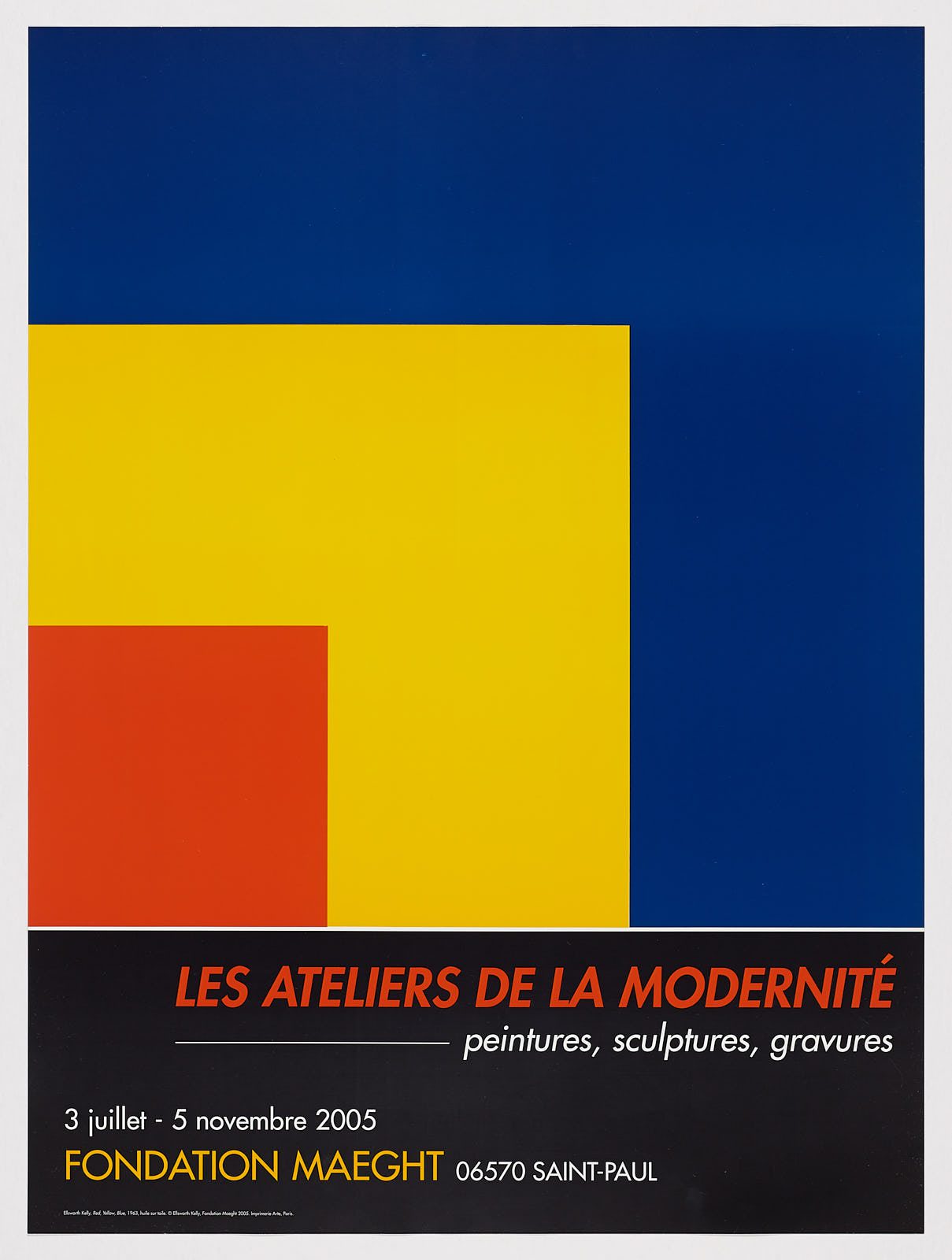 Red, Yellow, Blue (Les Ateliers de La Modernite), 2005, Ellsworth Kelly