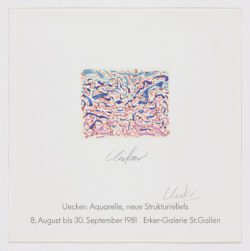 Erker-Galerie, 1981, Günther Uecker