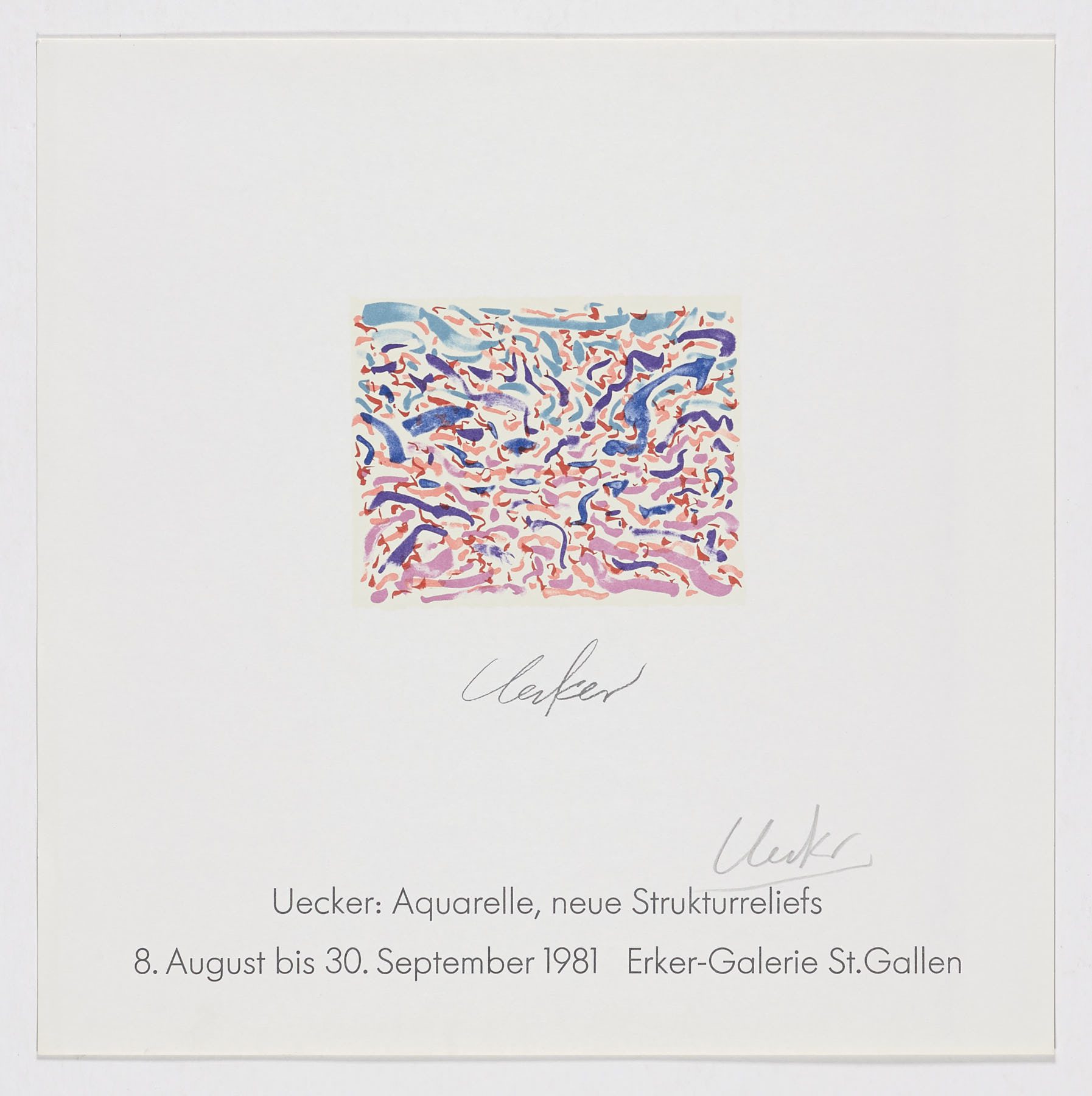 Erker-Galerie, 1981, Günther Uecker