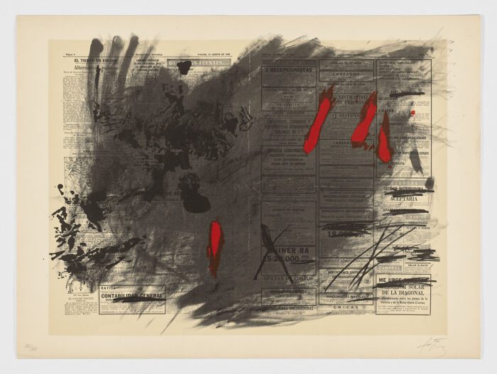 Nocturn Matinal, 1970, Antoni Tápies
