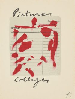 Frégoli, 1969, Antoni Tàpies (anverso)