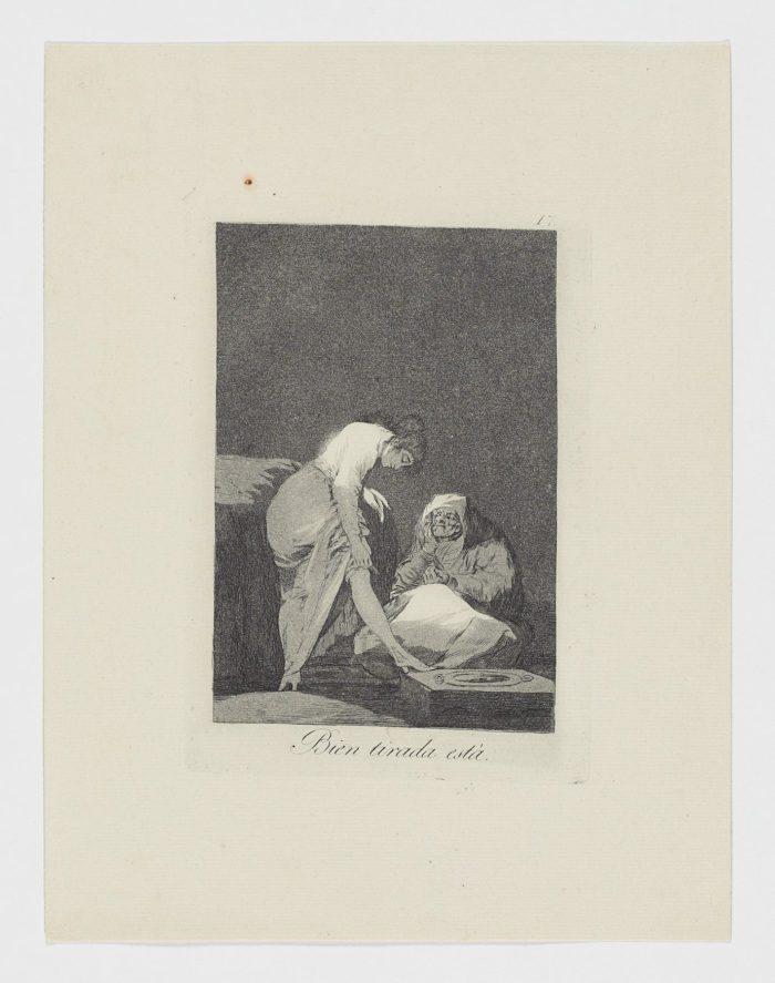 Bien tirada está, Francisco de Goya