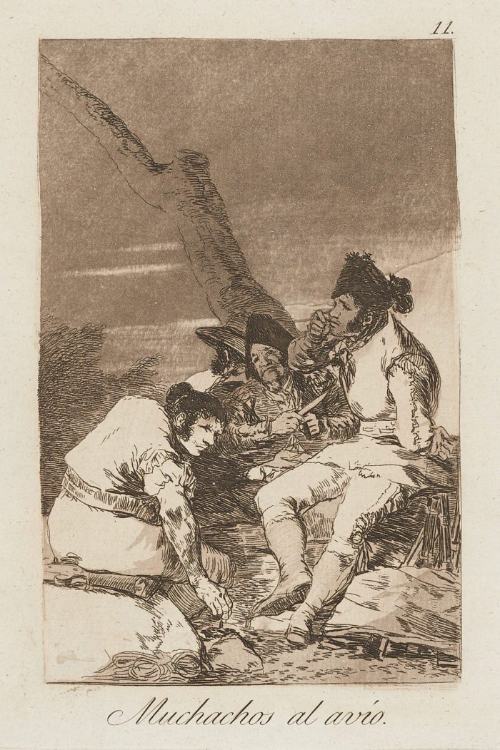 Muchachos al avío (Caprichos. Estampa 11), Francisco de Goya