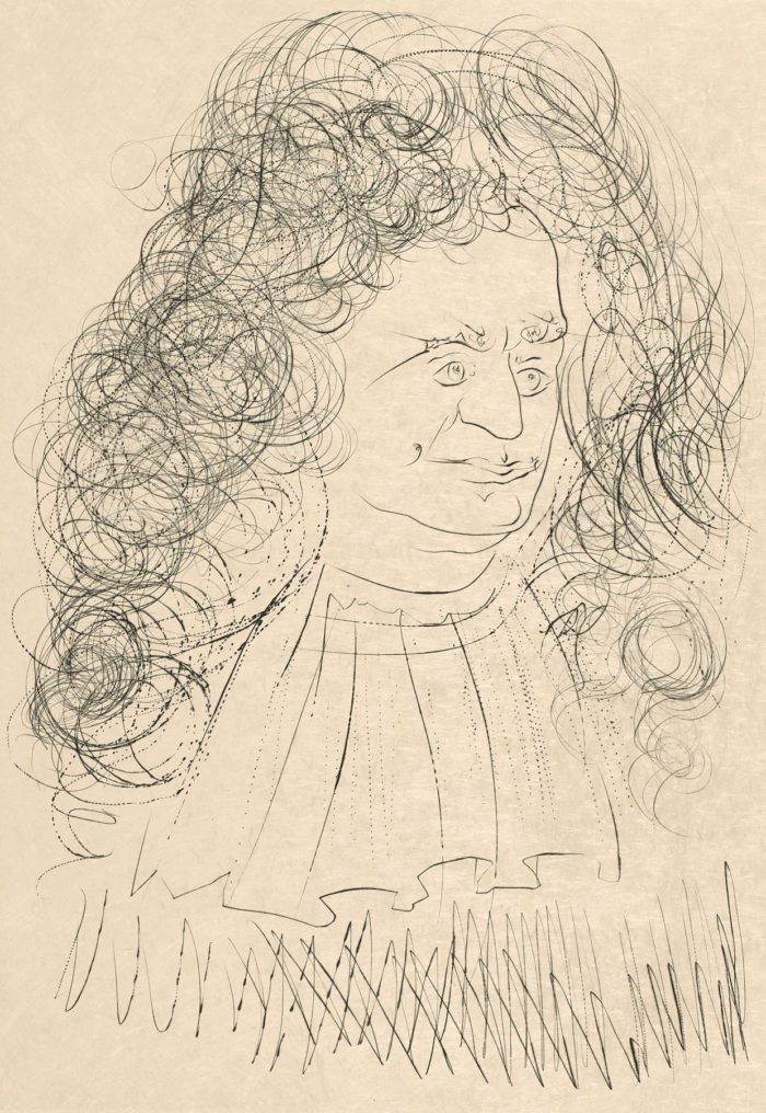 Le portrait de La Fontaine, 1974, Salvador Dalí