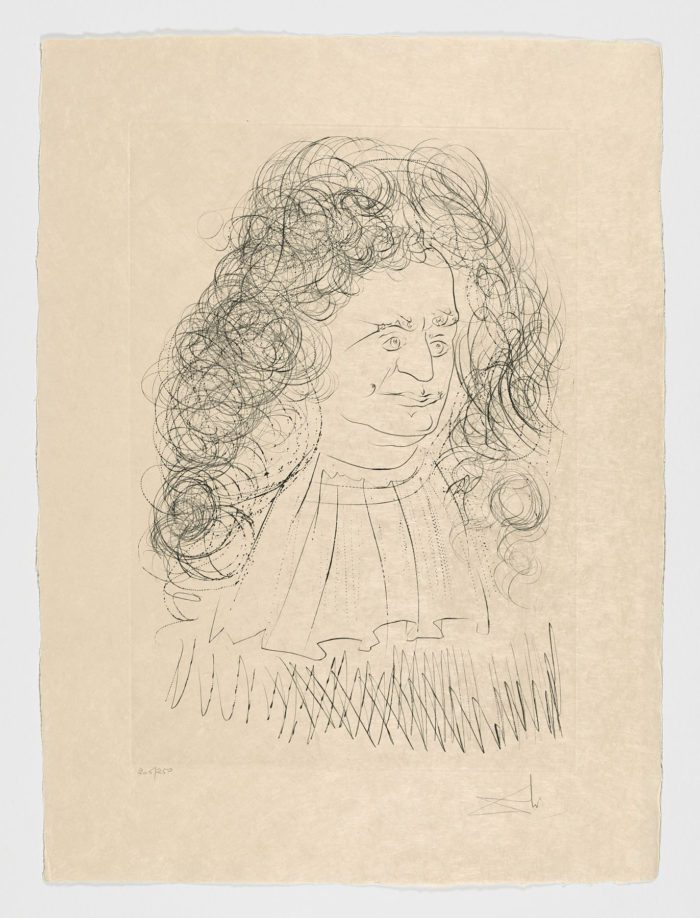 Le portrait de La Fontaine, 1974, Salvador Dalí