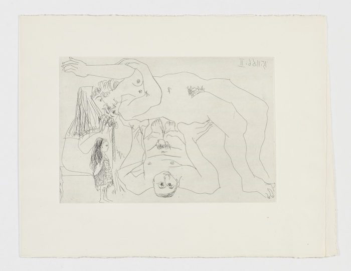 Antípodas observados por una campesina y su nieta, 1966, Pablo Picasso