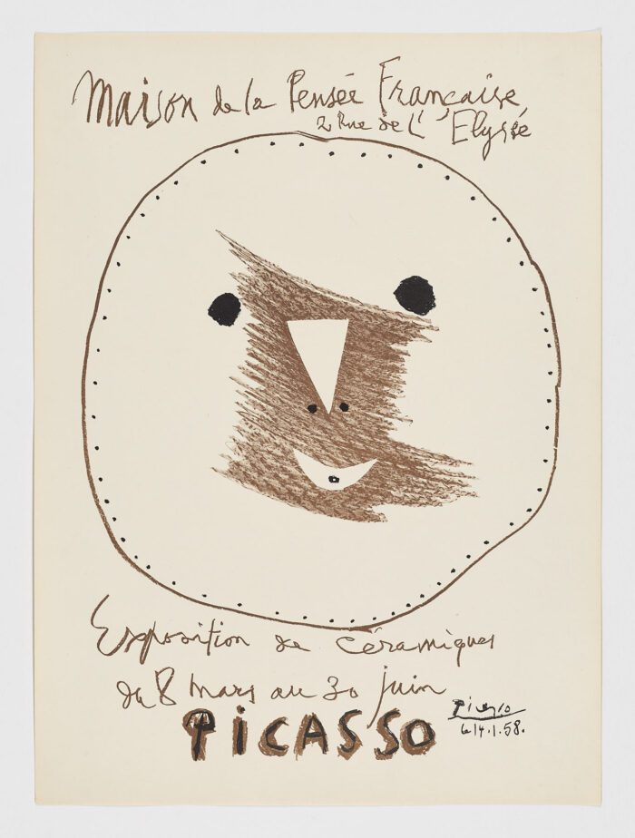 Exposition de ceramiques, 1958, Pablo Picasso