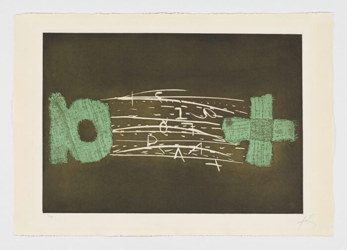 Lʼesperit català I, 1971, Antoni Tàpies