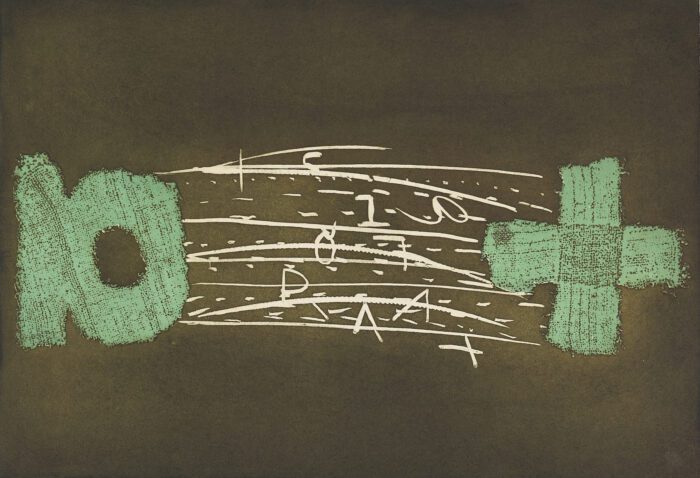Lʼesperit català I, 1971, Antoni Tàpies