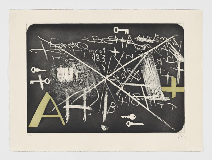 Lʼesperit català II, 1971, Antoni Tàpies