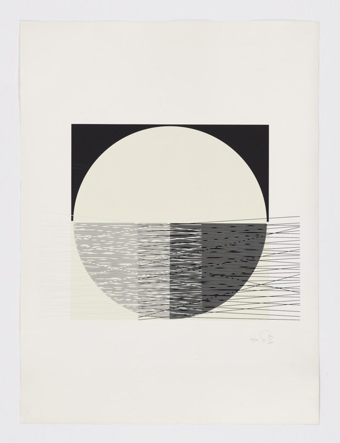 Medio círculo blanco, 1974, Jesús Rafael Soto