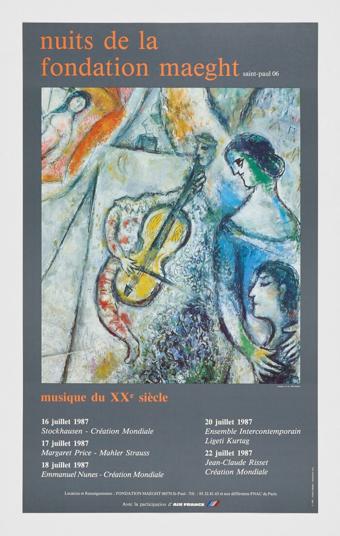 Nuits de la Fondation Maeght, 1987, Marc Chagall