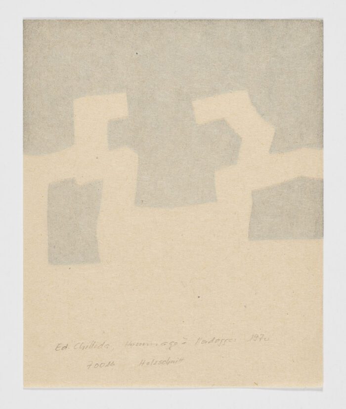 Hommage à Heidegger, 1970, Eduardo Chillida