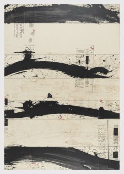 Cuatro manchas con fondo gris, Enrique Brinkmann