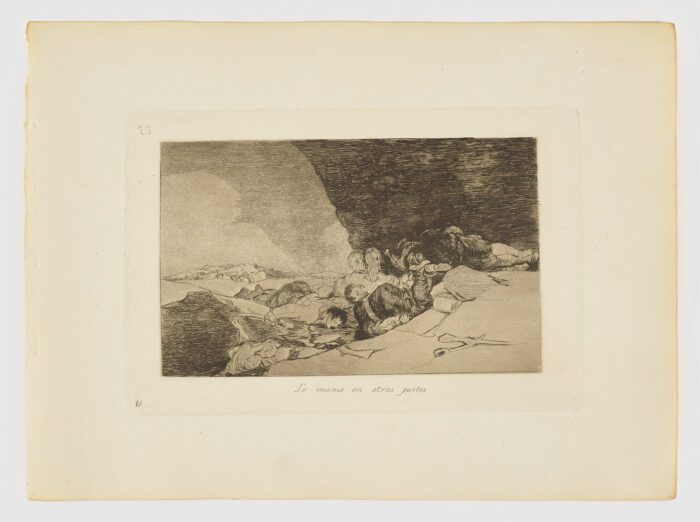 Lo mismo en otras partes (Desastres de la guerra. Estampa 23), Francisco de Goya