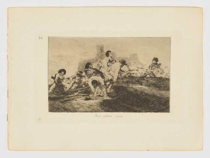 Aun podrán servir (Desastres de la guerra. Estampa 24), Francisco de Goya