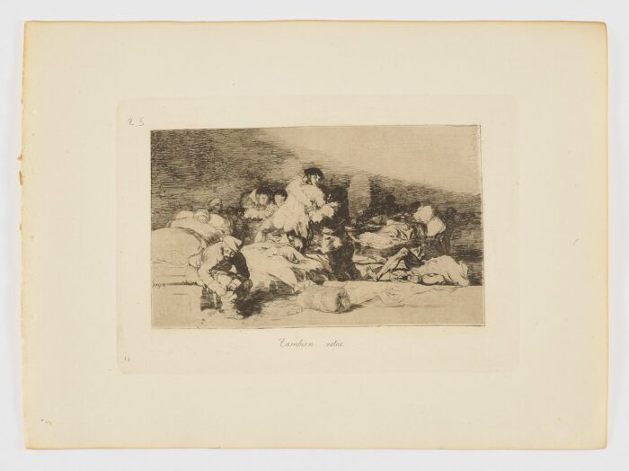 Tambien estos (Desastres de la guerra. Estampa 25), Francisco de Goya
