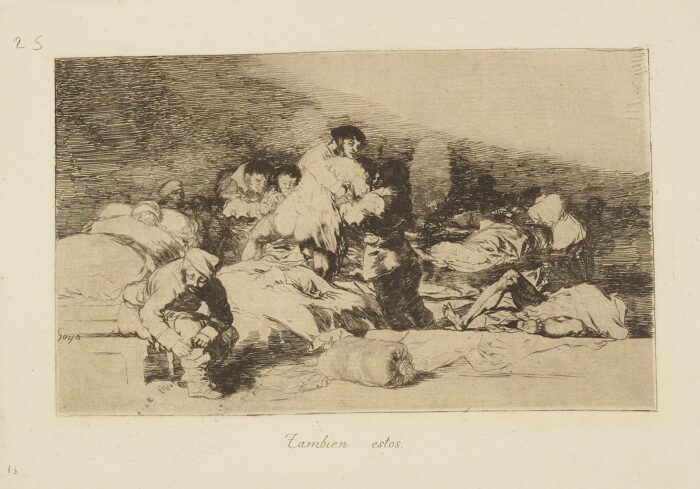 Tambien estos (Desastres de la guerra. Estampa 25), Francisco de Goya