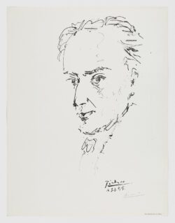 Hommage des Artistes Espagnole de Poete Antonio Machado, 1955, Pablo Picasso
