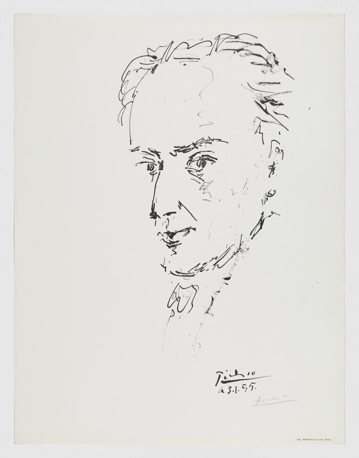Hommage des Artistes Espagnole de Poete Antonio Machado, 1955, Pablo Picasso