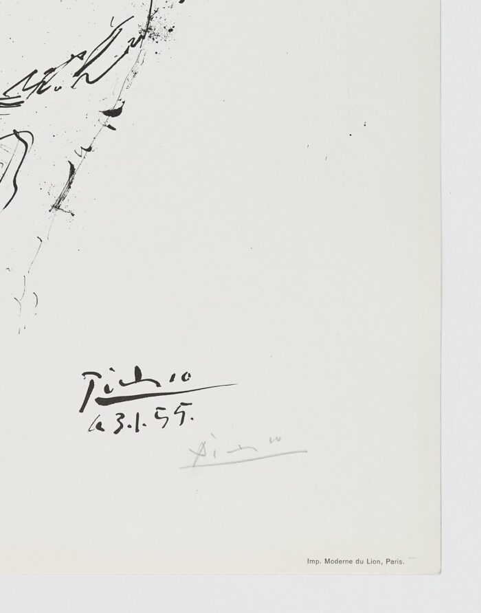 Hommage des Artistes Espagnole de Poete Antonio Machado, 1955, Pablo Picasso