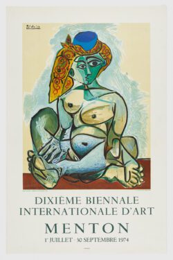 Dixieme Biennale Internationale d´Art mention, 1974, Pablo Picasso