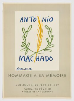 Antonio Machado Homenaje a su memoria, 1959, Pablo Picasso
